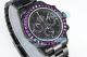 Swiss Replica Rolex Blaken Daytona Purple Crystal Bezel Black Watch 40MM (3)_th.jpg